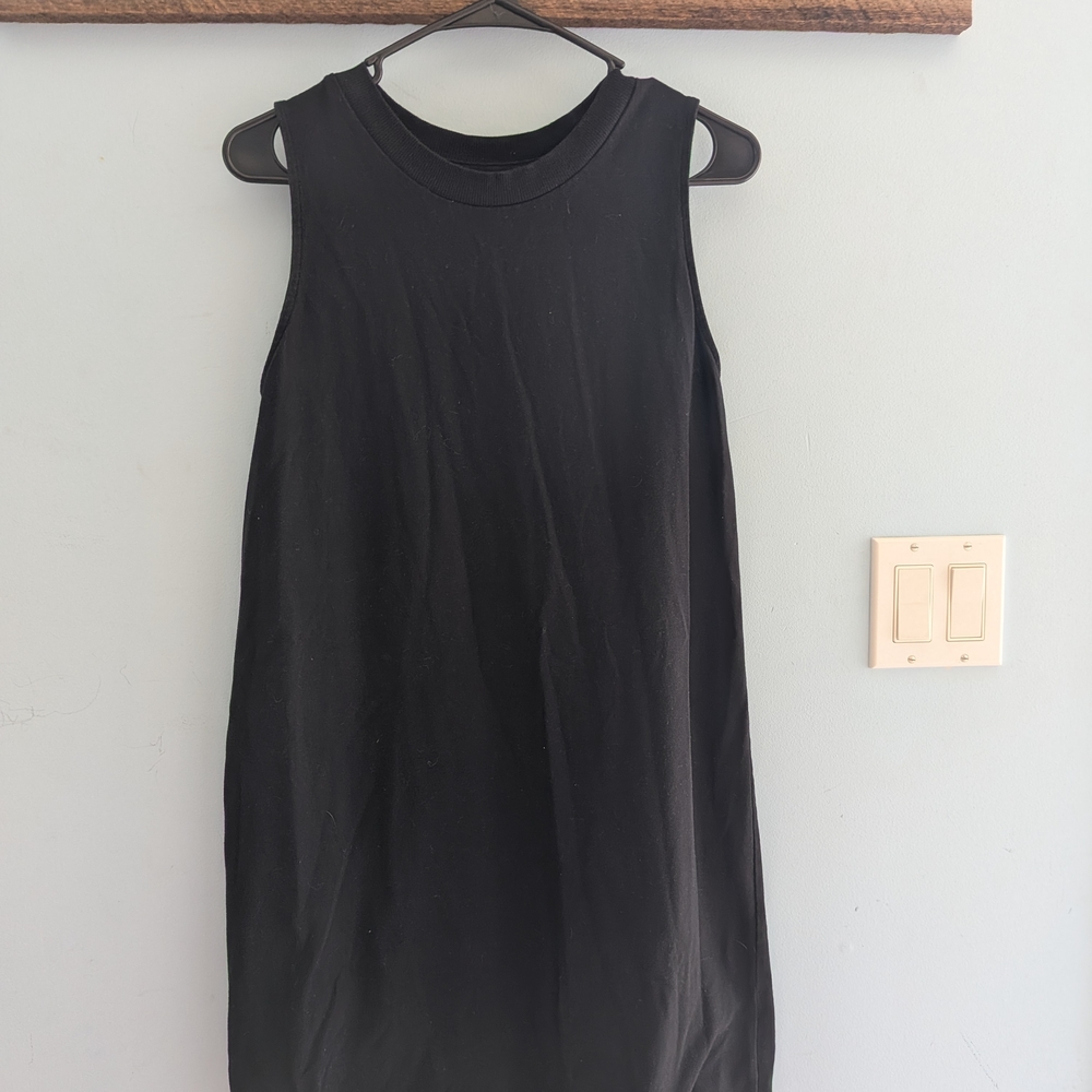 a new day Black Sleeveless Mini Dress